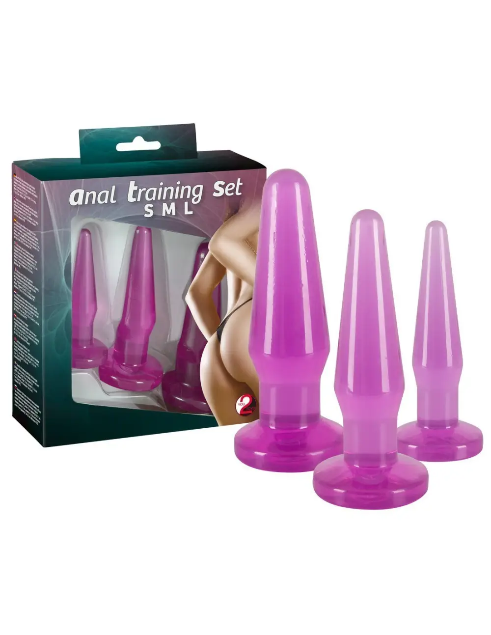 Set 3 cunei anali flessibili e grandezza differente anal training set
