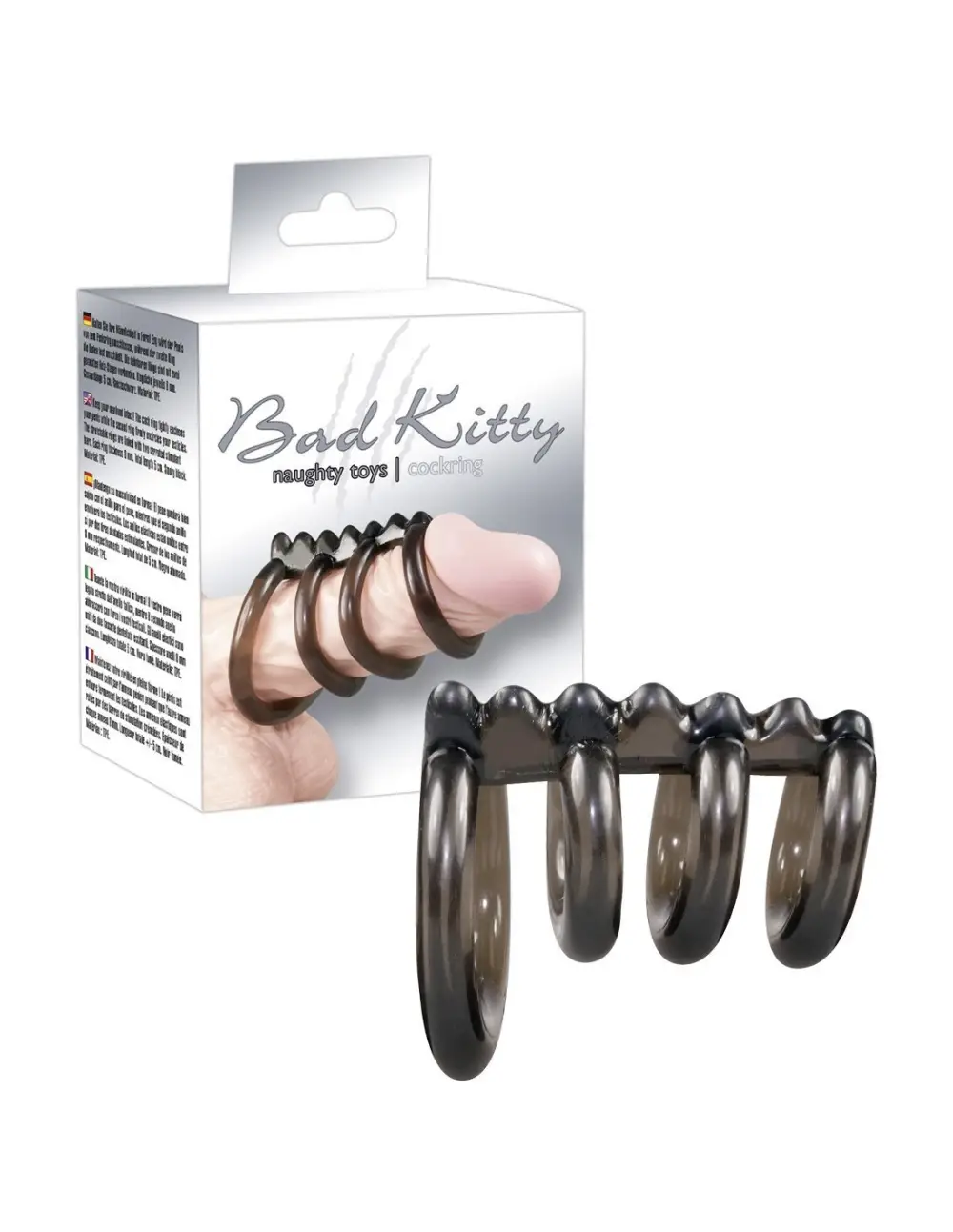 Catena 4 anelli fallici Bad Kitty new tpe