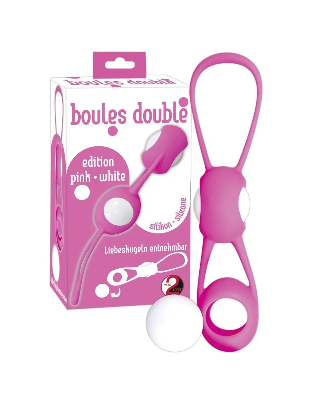 Palline dellamore in silicone Boules double rosa