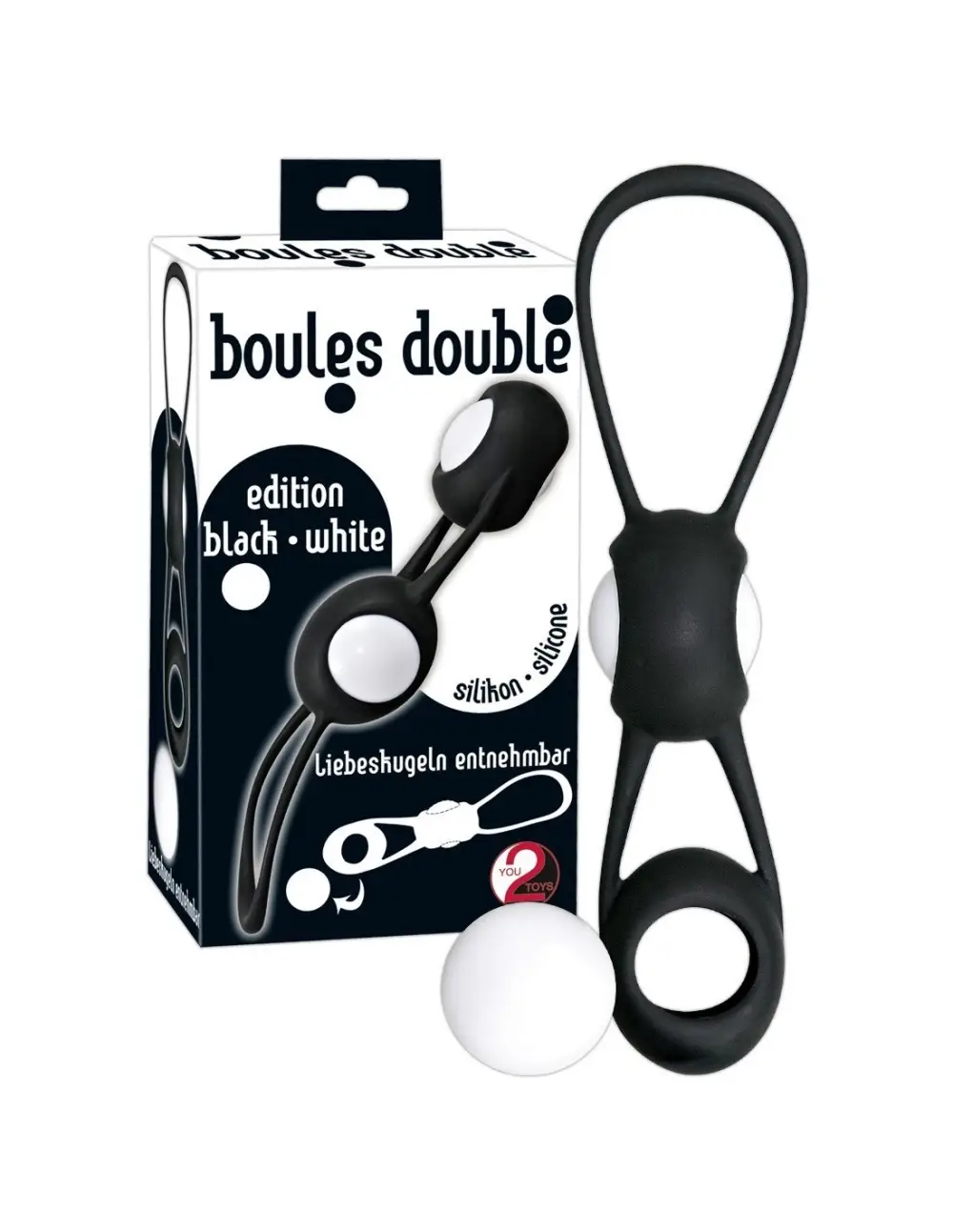 Palline dellamore in silicone Boules double nero