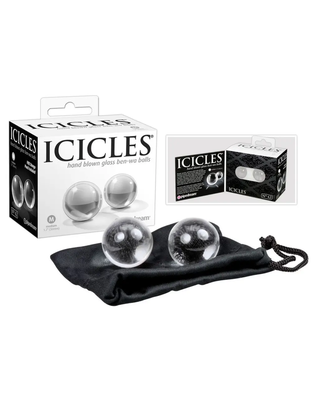 Palline dellamore in vetro Pipedream \Icicles no. 42\
