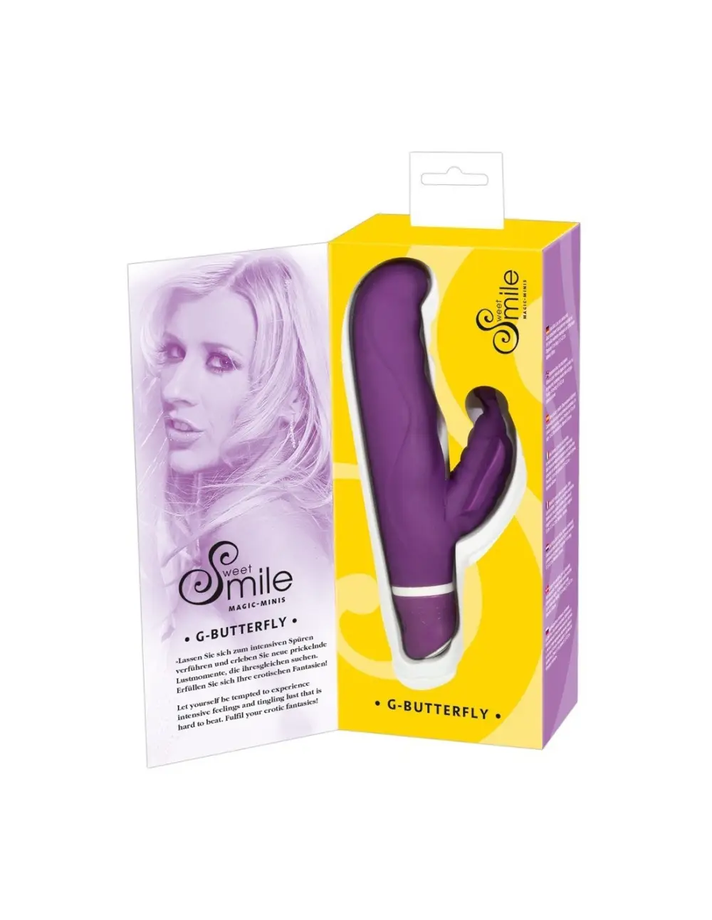 Vibratore con stimolatore clitorideo e punto g g-butterfly, foto 4