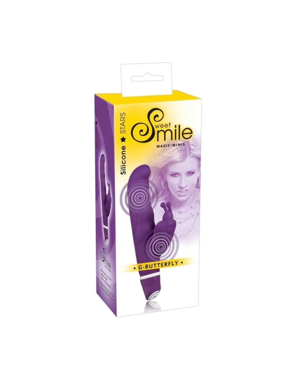 Vibratore con stimolatore clitorideo e punto g g-butterfly, foto 5