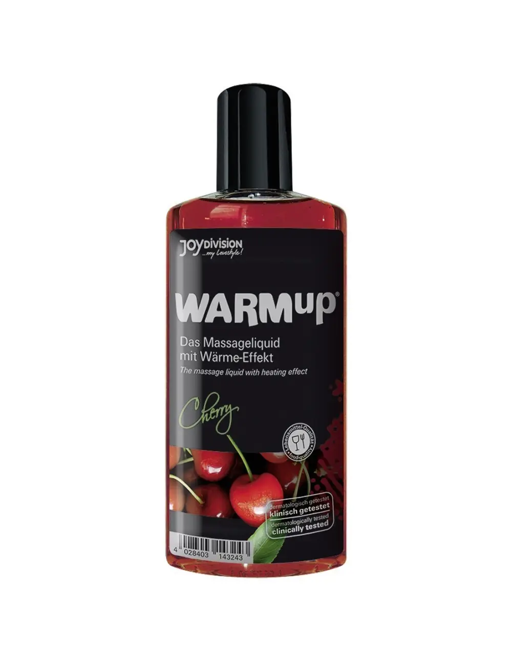 Olio per massaggi alla ciliegia con effetto calore warmup, 150 ML