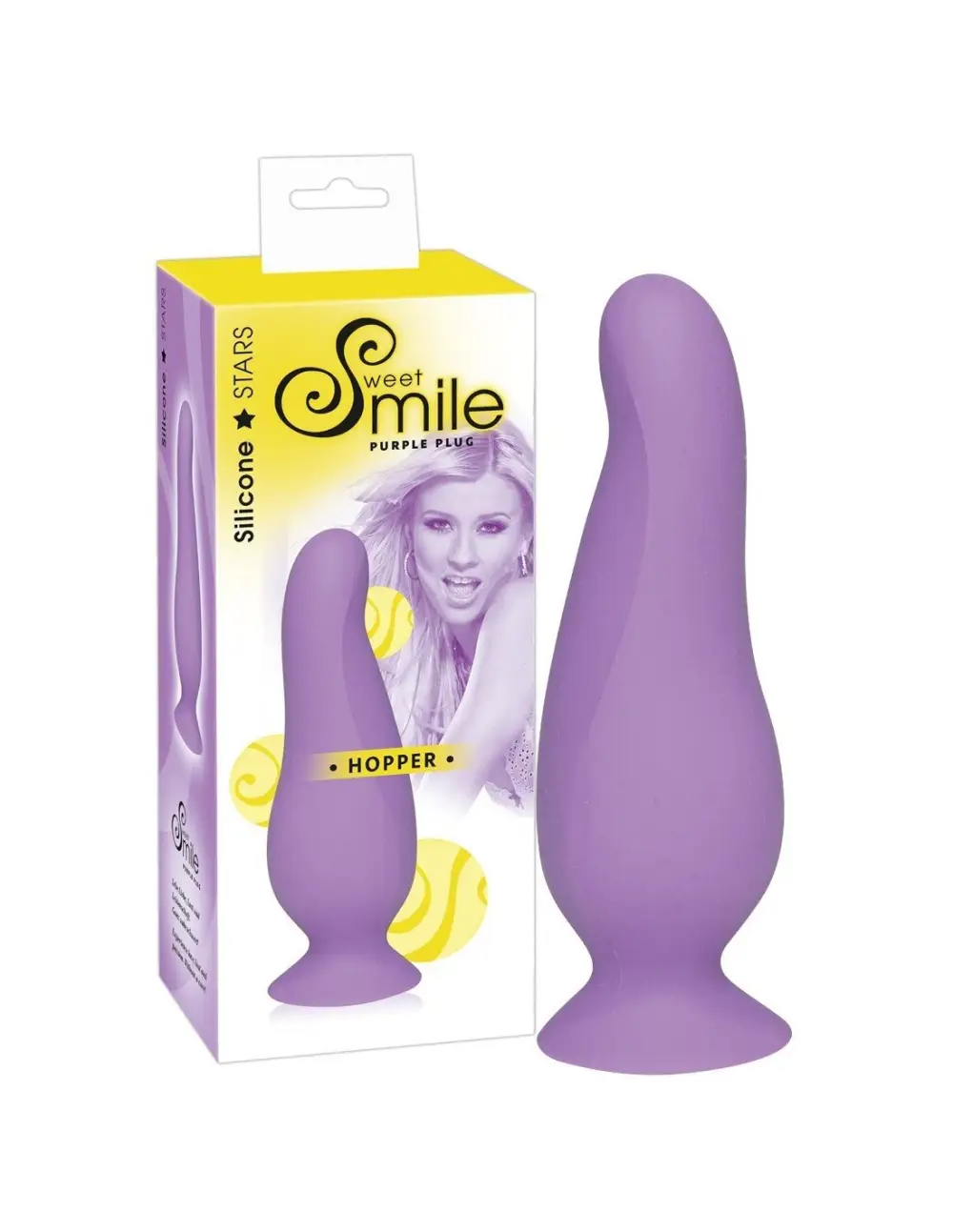 Fallo anale anatomico Sweet Smile hopper viola, 10 cm